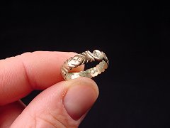 Gold ring Greg found from the 1715 galleon.
