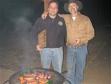Ash Creek Expedition - Pre-hunt feast with Phil Mani and Jim Holcolm - Texas style!