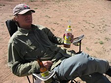 Glorieta Expeditions - Jim taking a well deserved break.