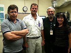 NASA - JSC Visit - Dr. Mike Zolensky, Greg Hupe, Dr. Everett Gibson and Loan Le.