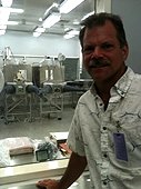 NASA - JSC Visit - Greg wanting to gain access to the ultra clean room.
