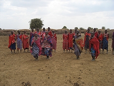 Thika, Kenya Expedition - Maasai women dancing for us.